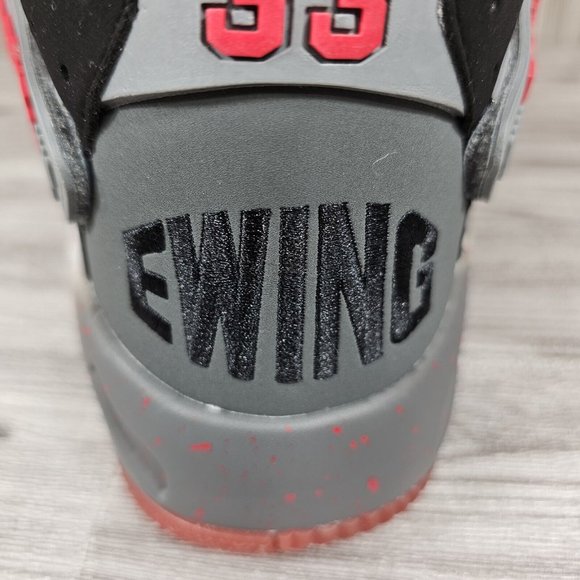 PATRICK EWING Rogue x ONYX Grey 3M Black Red Basketball Shoes Men's Size 9 NEW - Picture 15 of 16